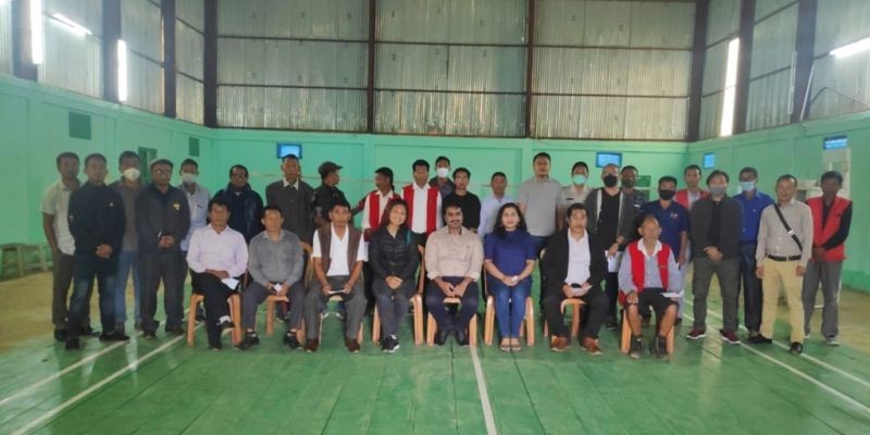 The renovated badminton stadium at Pungro town was inaugurated on July 6. (DIPR Photo)